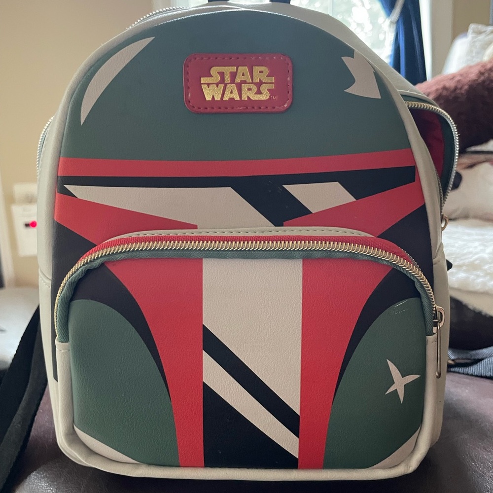 Star Wars boba fett mini backpack- like new